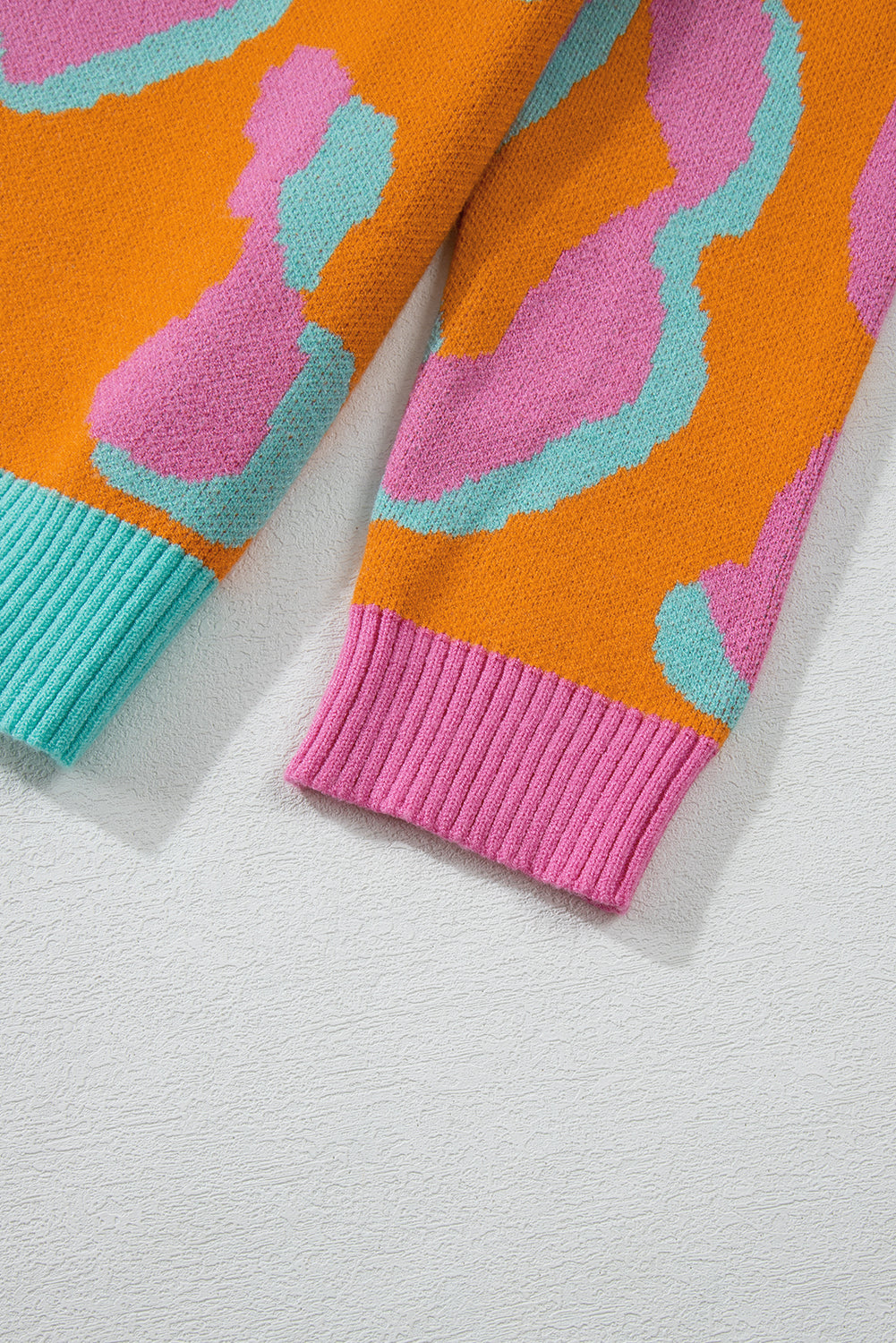 Elouise - Oranje Leopard Pullover