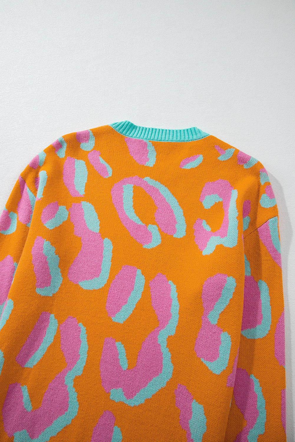 Elouise - Oranje Leopard Pullover