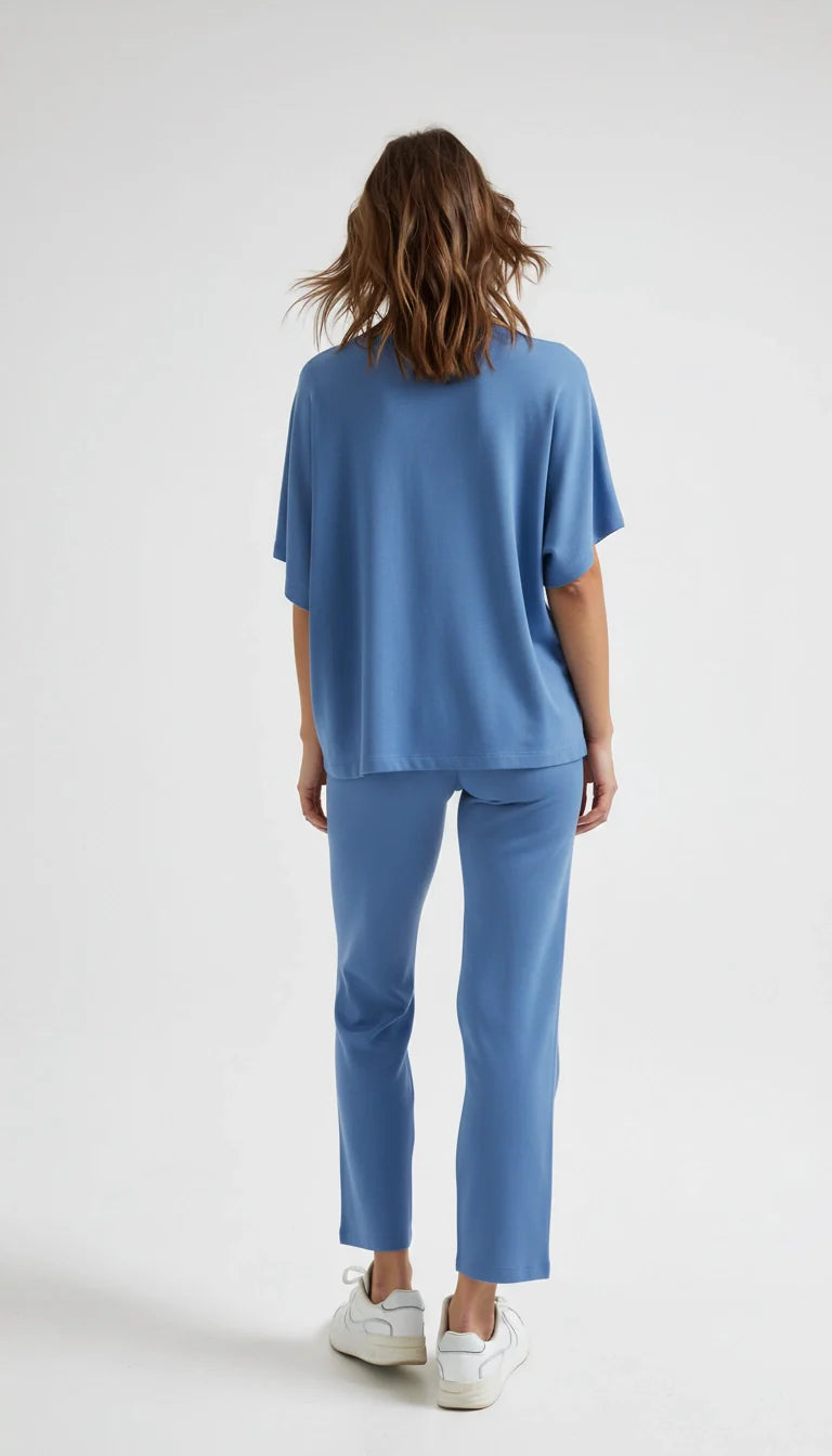 Olivia - Fleece Loungewear Set met Vleermuismouwen