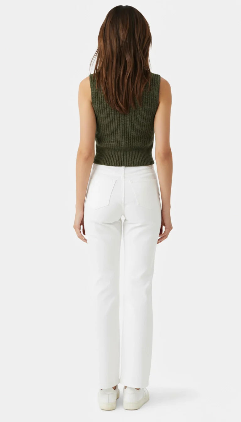 Lana - Mouwloos gebreid vest