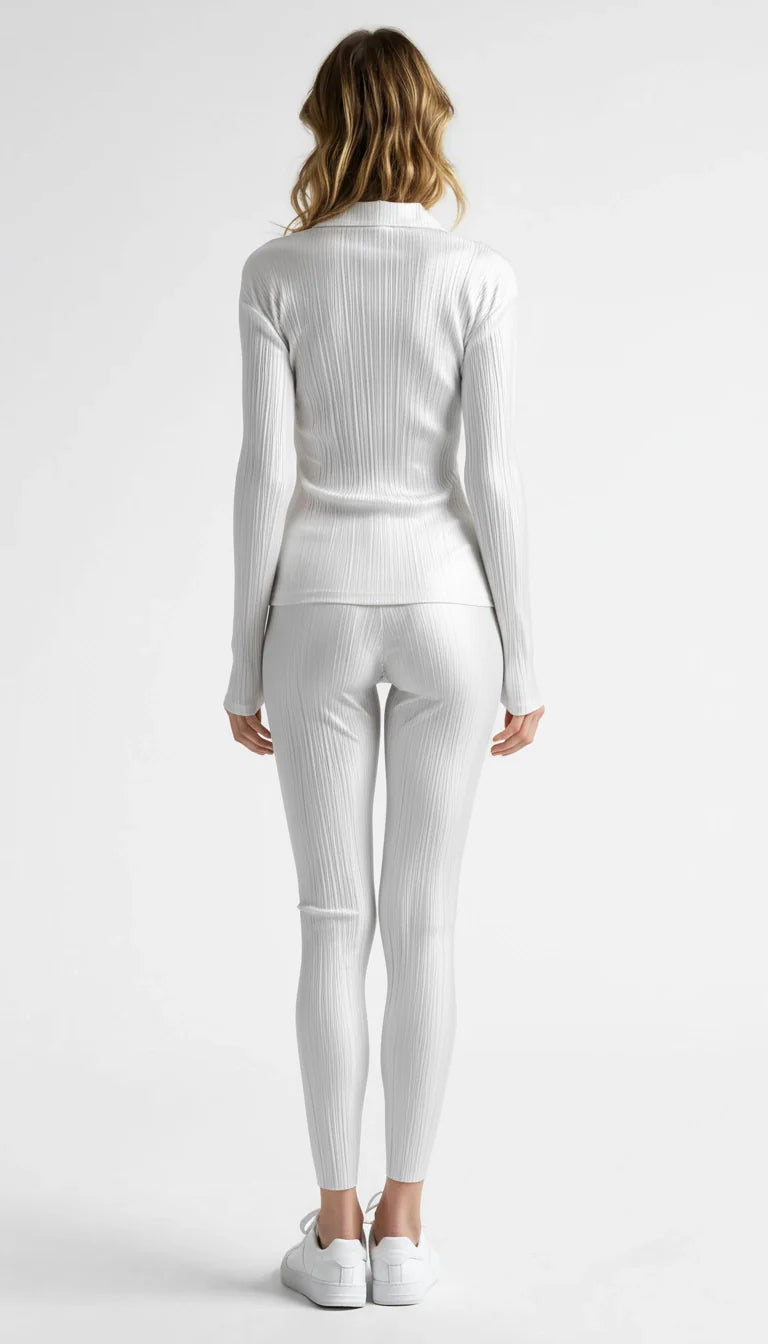 Lotte - Trendy Tweedelig Pak met Gedrapeerde Broek