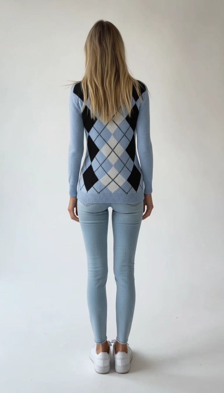 Lieve - Trendy V-Hals Gebreide Trui