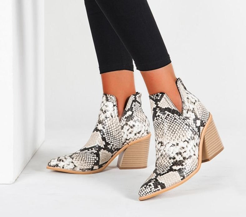 Merel - Trendy Cowboylaarzen met Hoge Hak