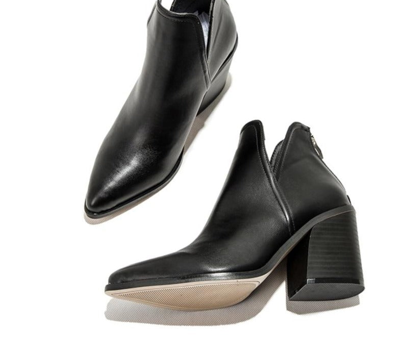 Merel - Trendy Cowboylaarzen met Hoge Hak