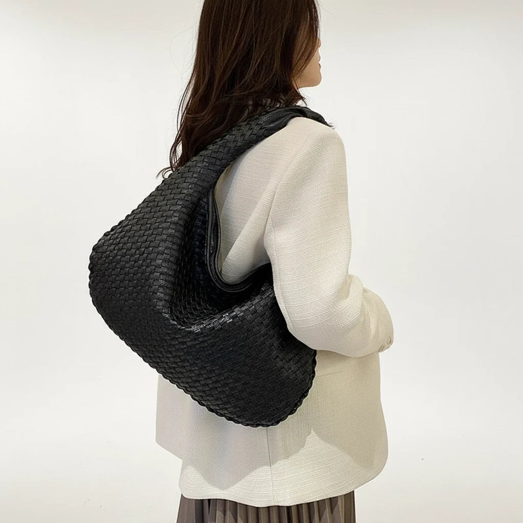 Delina - Luxe Gevlochten Handtas