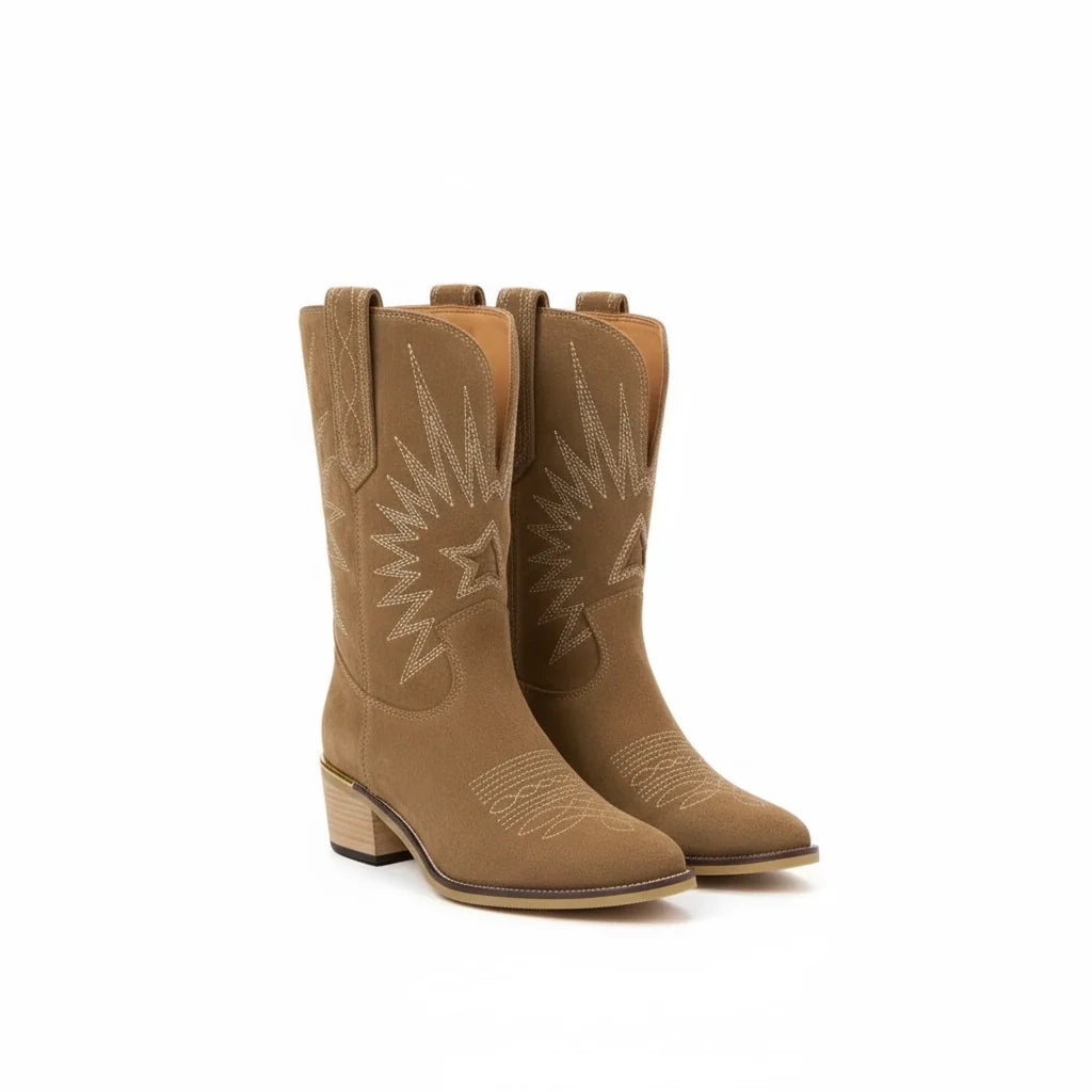 Yna - Vintage Geborduurde Laarzen