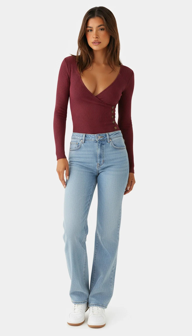 Carlijn - Elegante Top met V-hals