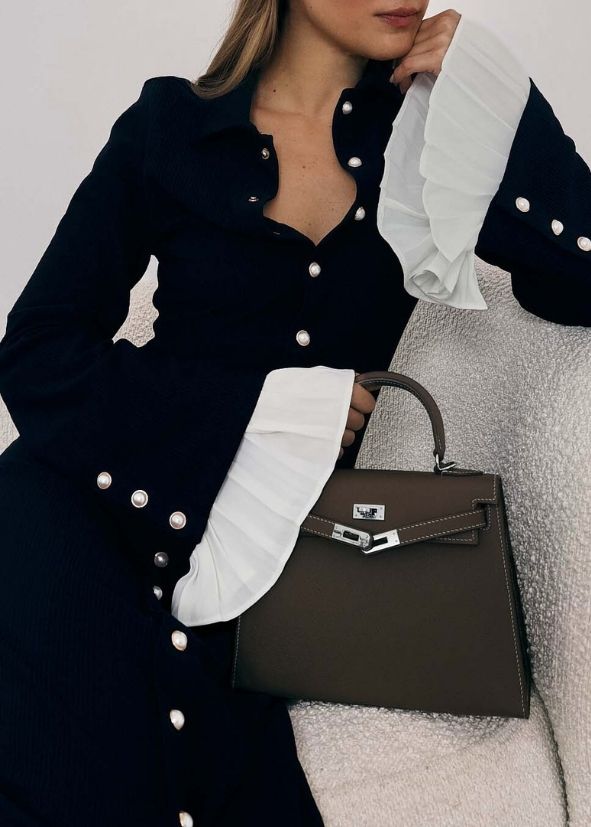 Nikita Effortless Statement Jurk | Navy