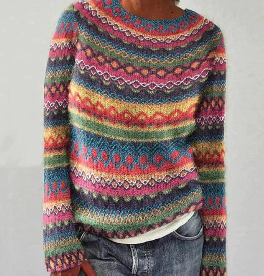 Livia – Vintage Gebreide Trui voor een Frisse Lentelook