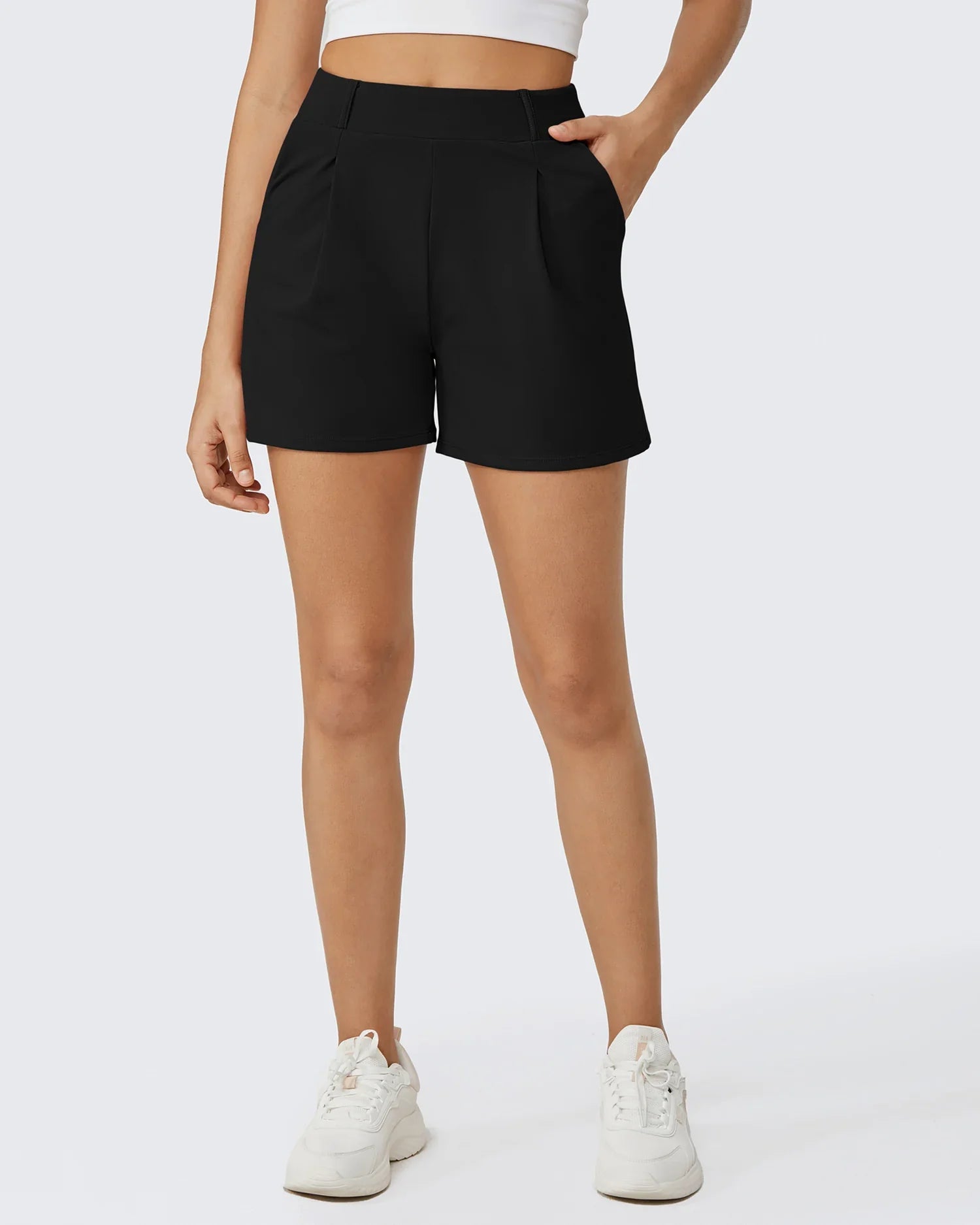 Luxe Hoge Taille Suit Shorts | Zakelijk & Casual