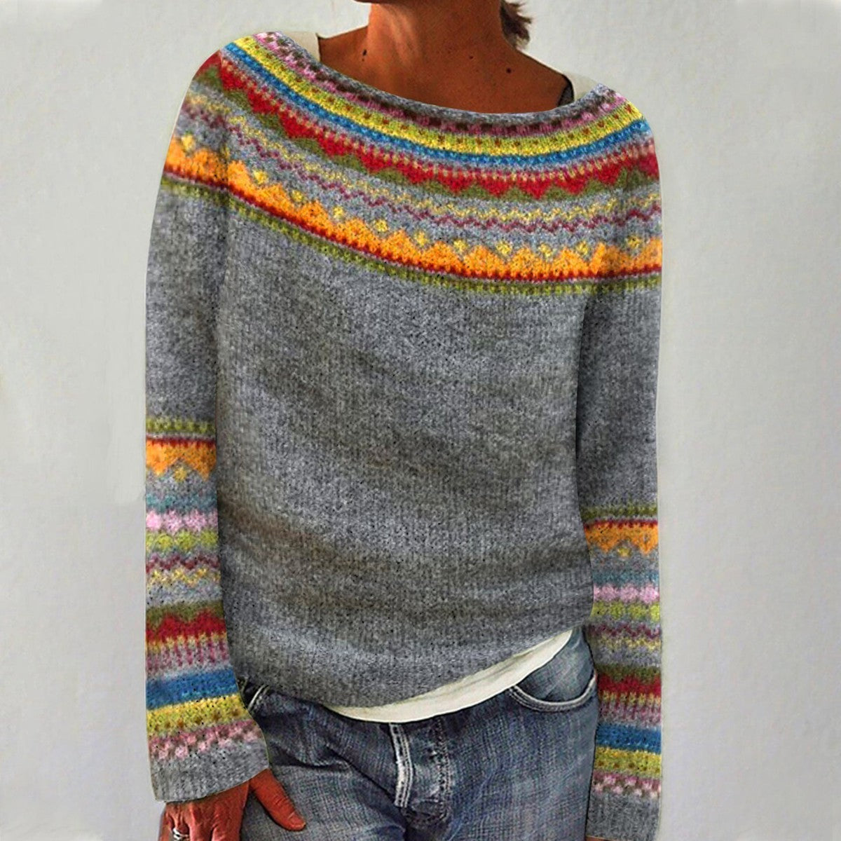 Livia – Vintage Gebreide Trui voor een Frisse Lentelook