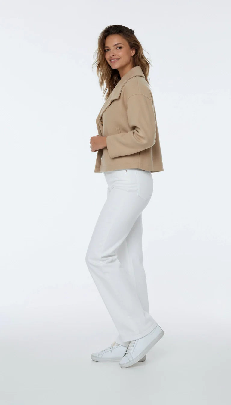 Elise – Luxe Breasted Korte Jas