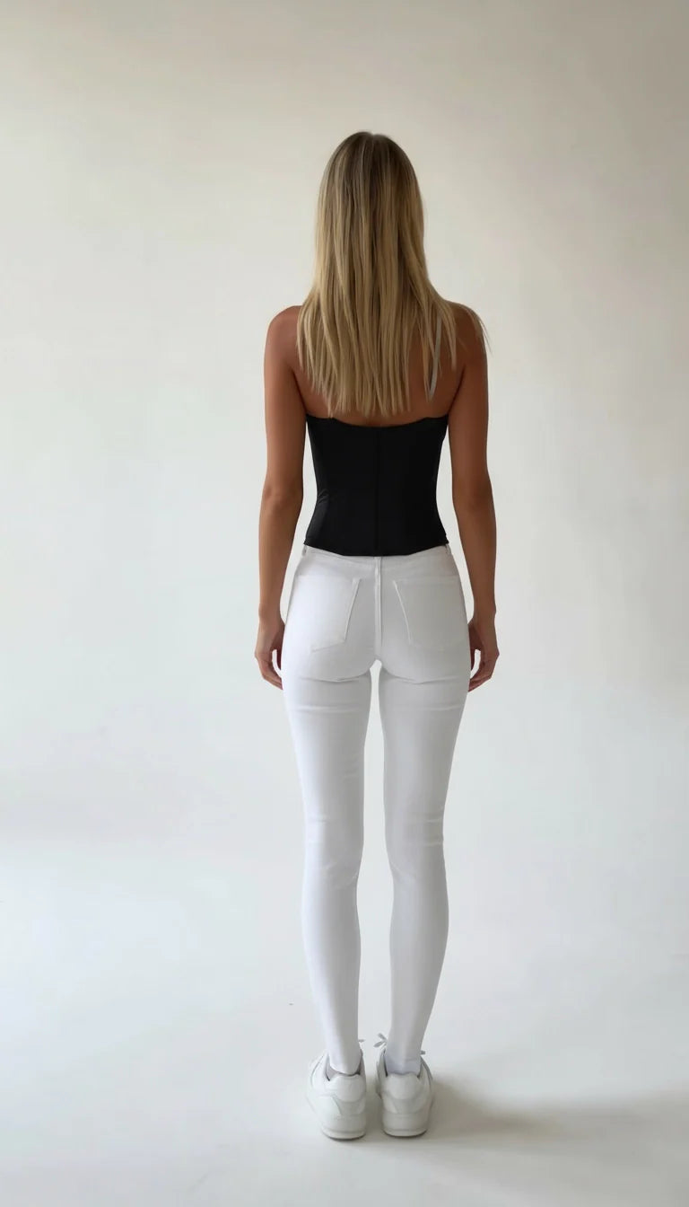 Grazella - Luxe Strapless Satijnlook Corset Top