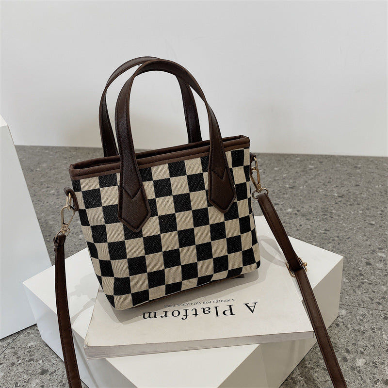 Victoria - Houndstooth Schoudertas