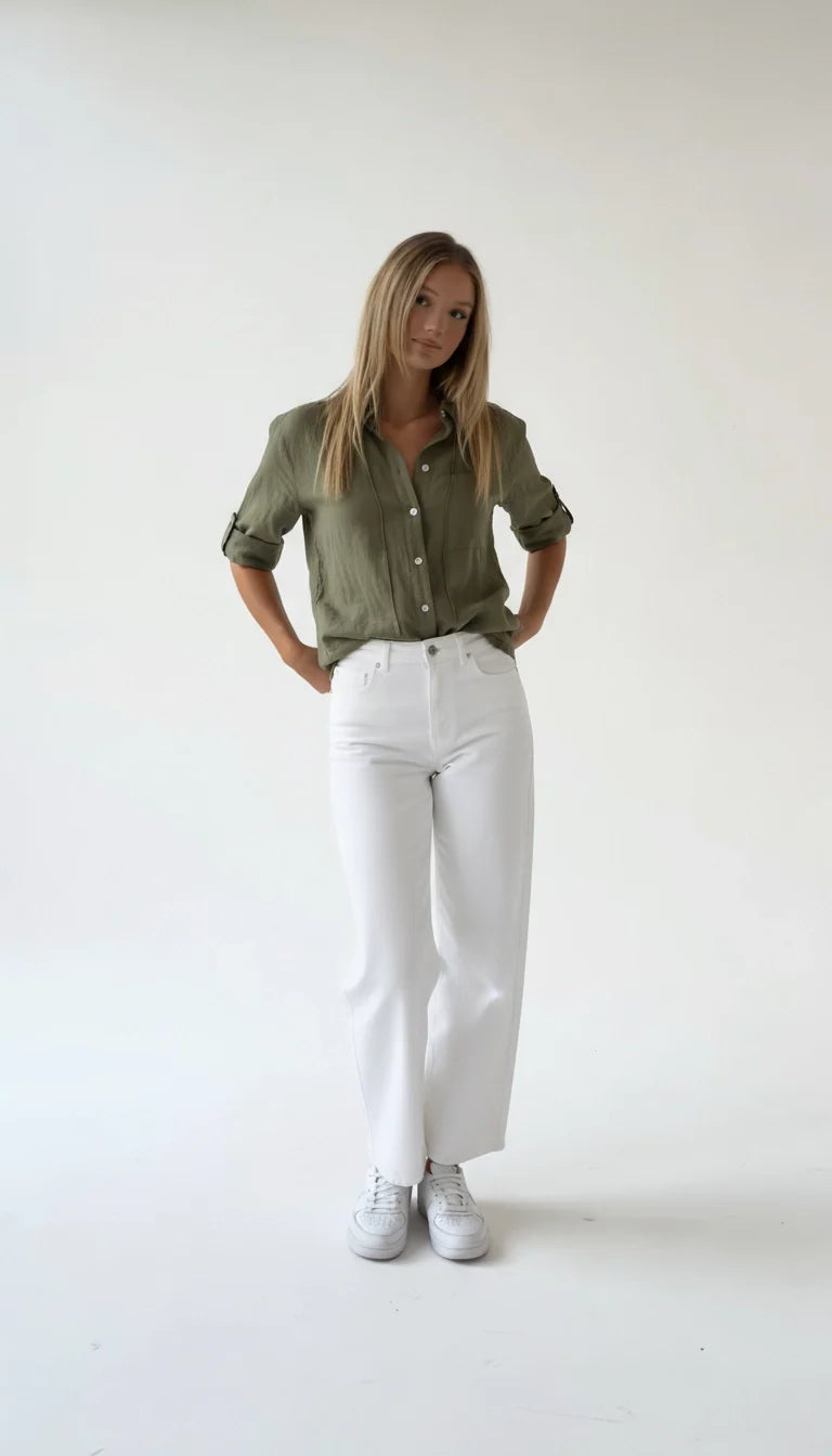 Sophie - Stijlvolle Linnen Damesblouse