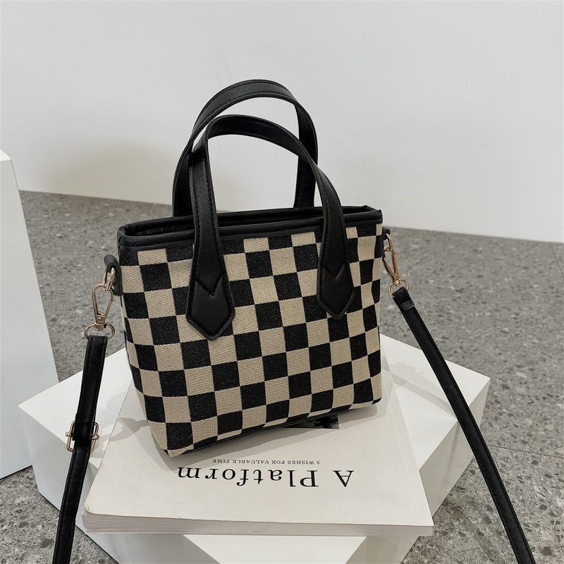 Victoria - Houndstooth Schoudertas