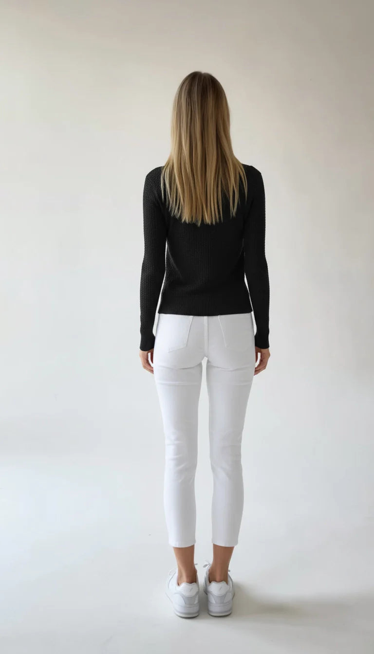 Lotte - Stijlvol Gebreid Vest met Rits