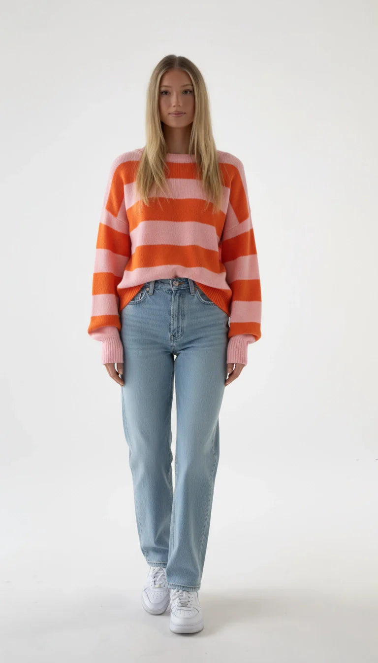 Giulietta - Casual Gestreepte Gebreide Damestrui