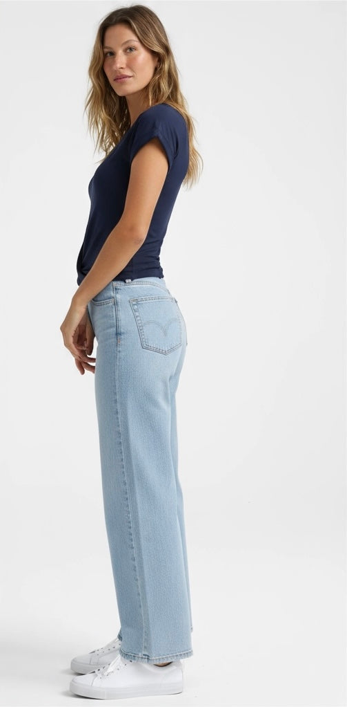 Elin - Casual Gedrapeerde V-Hals Blouse