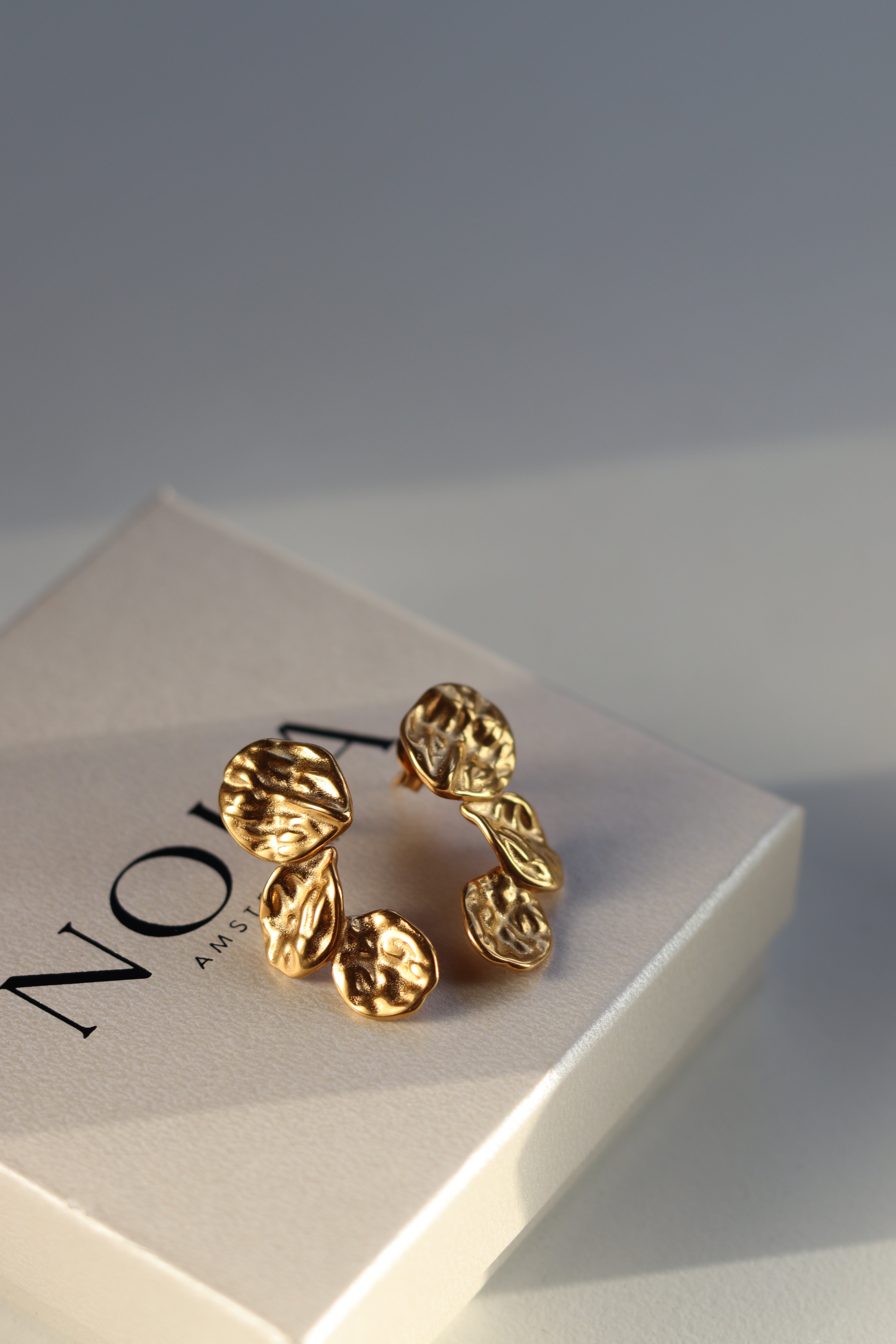 Luna - Gouden oorbellen