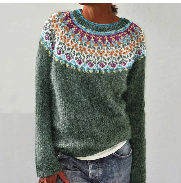 Livia – Vintage Gebreide Trui voor een Frisse Lentelook