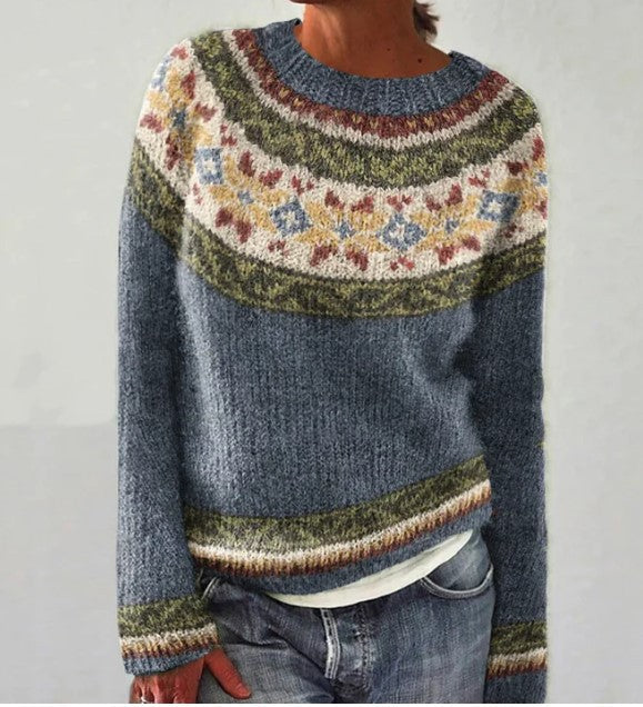 Livia – Vintage Gebreide Trui voor een Frisse Lentelook