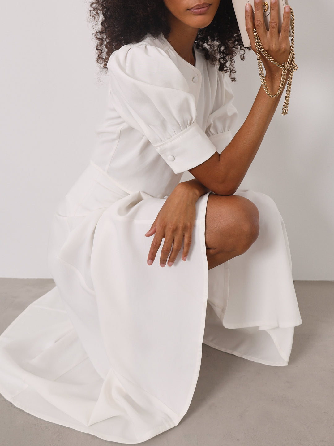 Lola Scallop Seam Dream Skirt | Wit