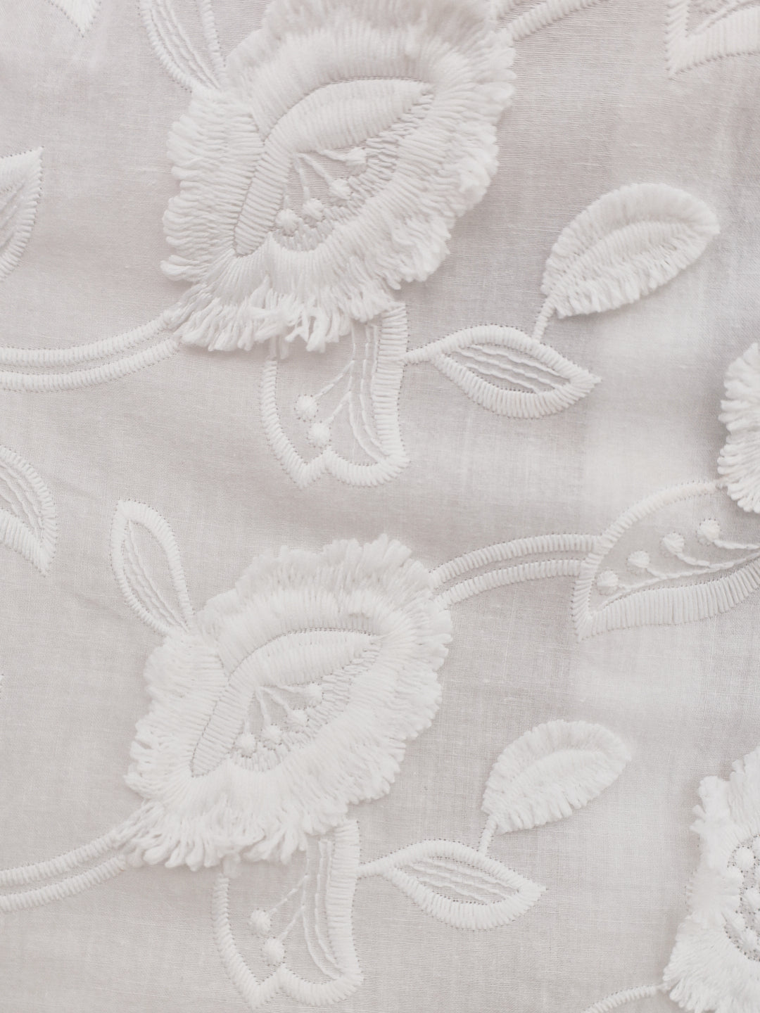 Sierra geborduurde katoenen zomerjurk